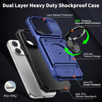 Magnetic Phone Cases for iPhone 18 Pro Max17 Pro Max 16 15 14 13 12 11 Pro Max Plus - 2-Card Holder 360° Magnetic Rotatable Ring Stand Kickstand,Military Grade Protection Heavy Duty Shockproof Protection Accessories for Devices Case for iphone 18 Pro Max